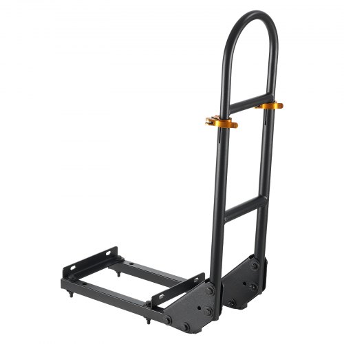 Golfvogn Grebsstang, 45x23,5x90,5 cm, Sort, Justerbart kulstofstål
