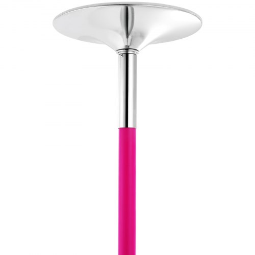Dansepolet-sæt, 270x39x39 cm, Pink, Rustfrit stål