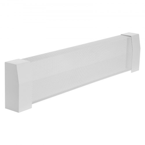 Sokkelradiatorafdækning 91,7x8,1x19,3 cm Hvid Stål