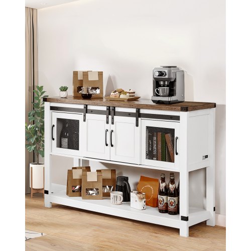 Kaffebar skab, 120x39,8x83 cm, brun, opbevaring