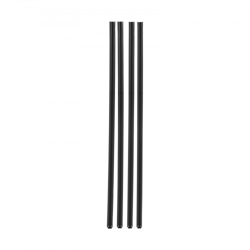 Integritetsskydd Slats, Enkelvägg Bottenlåsning, 174x3,2x0,8 cm, Svart, HDPE