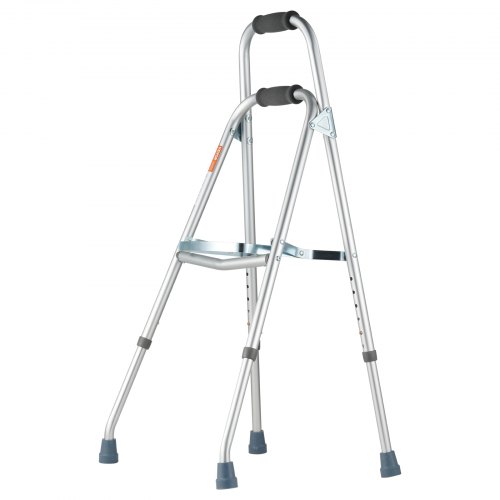Rollator, Sammenklappelig Hemi Walker, 38x32.5x77-88.9 cm, Justerbar højde, Aluminium