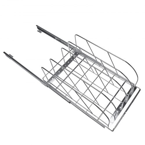 Pande- og grydeholder, 31,8x53,3x22,4 cm, Krom, Stål, Justerbar opbevaring