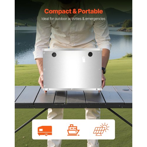 Batteriboks, aluminiumlegering, 35x24x25,5 cm, opbevaringskasse