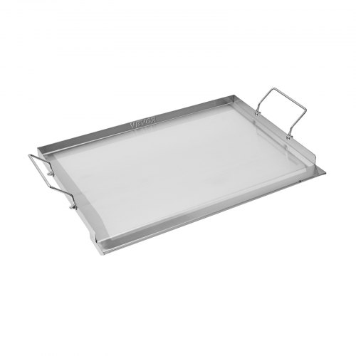 Grillplade, 58,5x40,6 cm, Rustfrit Stål, Flad Top Stegeplade