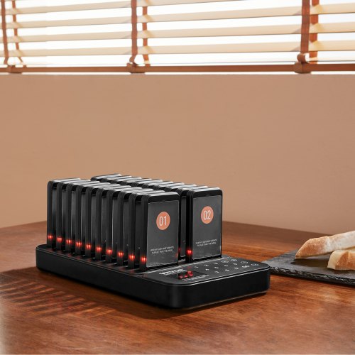 Restaurant Pager System, 273x154x30 mm, Sort, Trådløs Køopkald