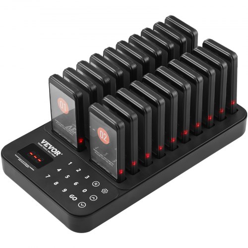 Restaurant Pager System, 273x154x30 mm, Sort, Trådløs Køopkald