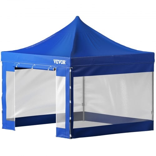 Pavillon, 304,8x304,8 cm, Blå, Udendørs Vandtæt Ly