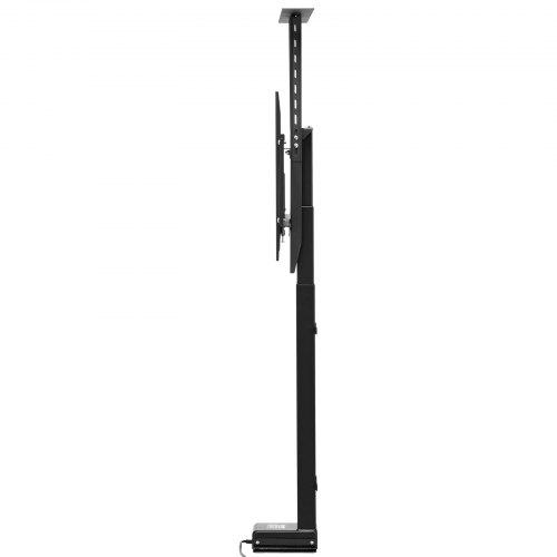 Moottoroitu TV-nostoteline, 72.5x17.5x75.5-204 cm, teräs