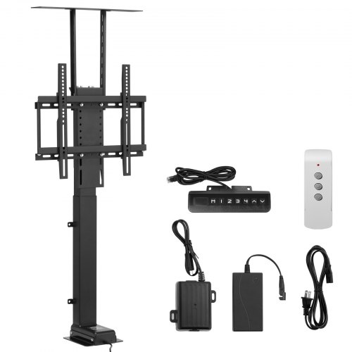 Moottoroitu TV-nostoteline, 48,5x17,5x60-153,5 cm, Säädettävä, Teräs