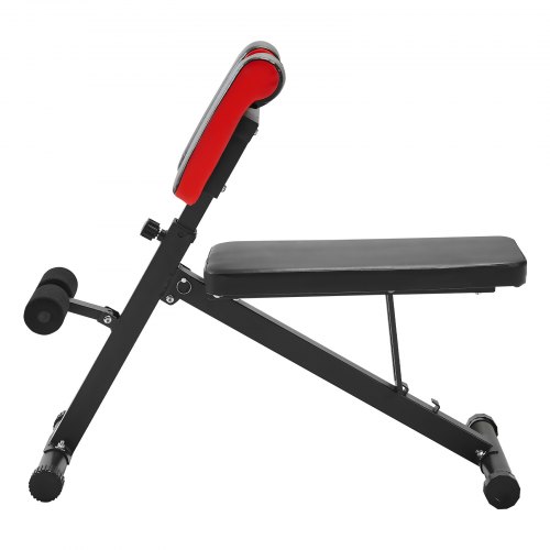 Vægtbænk, Justerbar Foldbar Romersk Stol, 150 kg, Sort, Stål