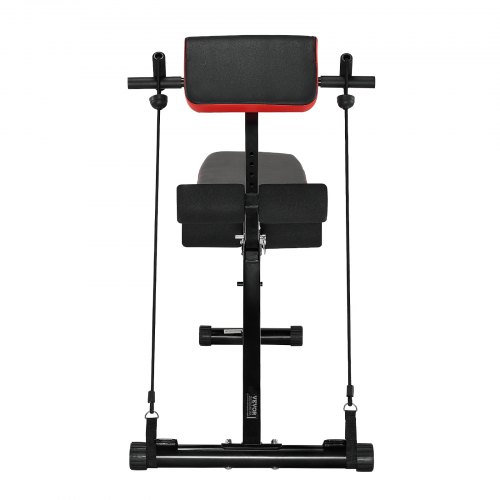 Vægtbænk, Justerbar Foldbar Romersk Stol, 150 kg, Sort, Stål