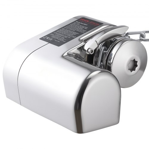 Ankerspil, Horisontal 12V DC 600W, 233x206x140 mm, Rustfrit stål