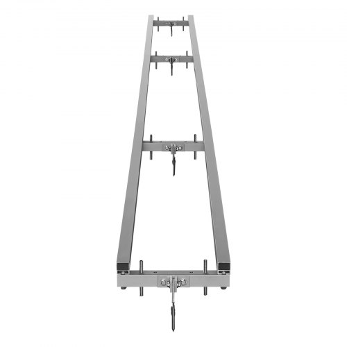 Kædesavsskinne styresystem, 365,7x24,1x10,8 cm, Sølv, Aluminium