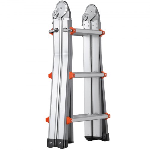 Utdragbar stege, teleskopisk A-ram, 51,5x200x288 cm, aluminium