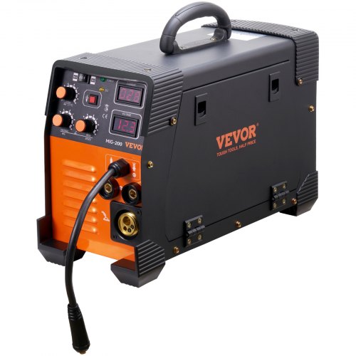 Svejsemaskine, 3 i 1 MIG TIG Bue Svejser 200 Amp, 43x18.5x11.7 cm, Digitalt Display