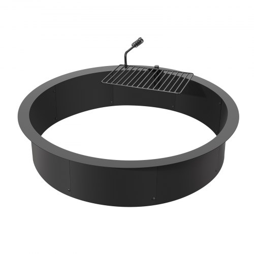 Eldstad Ring, 101,6x91,4x21,6 cm, Svart, Kolstål