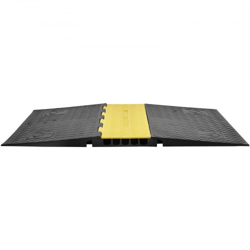 Kabelbeskytter rampe, 114,5x80x5 cm, Sort, Gummi