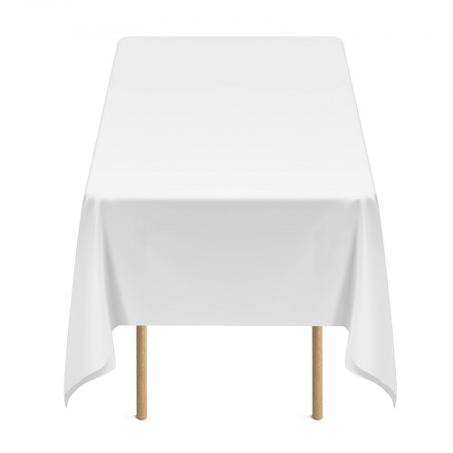 Bordsdukset, 152x259 cm, Vit, Polyestertextil