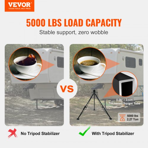 Tripod Stabilizer, 200x200x1326 mm, Justerbar højde, Stål