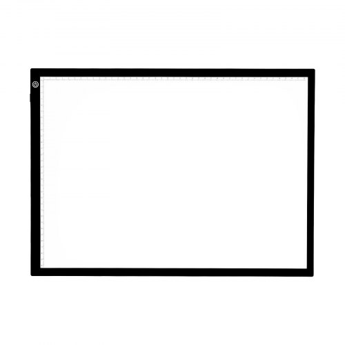 Valopöytä, A3 LED-valoalusta 42,9x30,9 cm, musta, piirtämiseen
