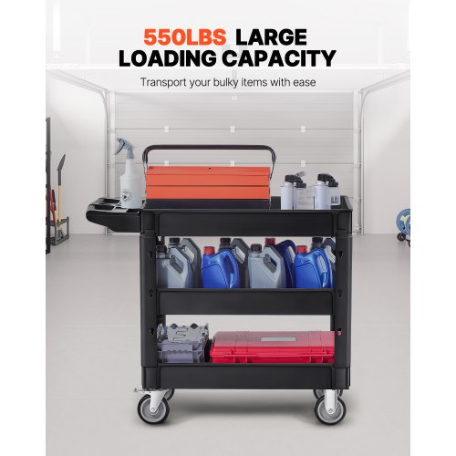 Rullebord, 103,4x43,5x85,7 cm, Sort, Plast