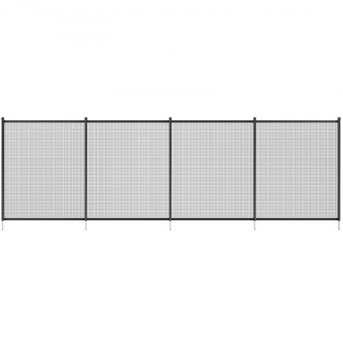 Uima-altaan aita, 1,21x29,26 m, musta, irrotettava Teslin PVC-verkko