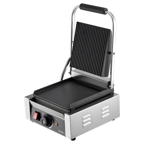 Paninigrill, 22x23 cm, rustfrit stål, elektrisk sandwichmaskine