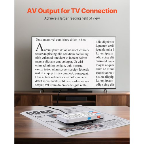 Digitaalinen suurennuslasi, kannettava HD-elektroninen videon suurennuslaite 154x86x30 mm, taitettava kahva