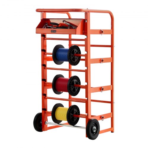 Trådrulleholder, 44x38.5x97 cm, Sort, Opbevaring