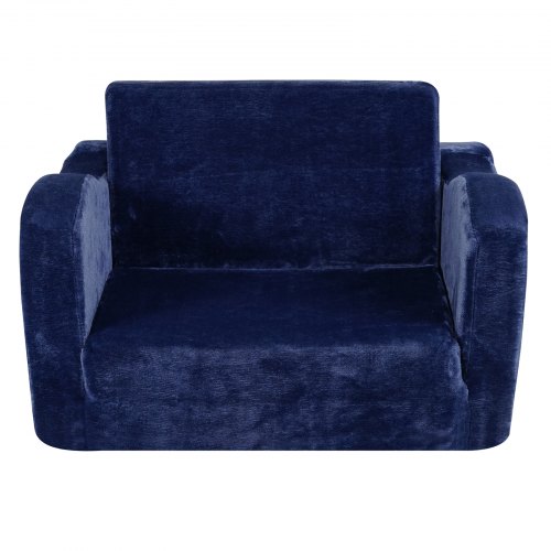 Børnesovesofa, 104x58x32 cm, Blå, Sammenklappelig