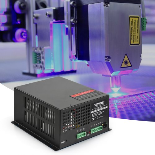 Laser strømforsyning, 197x161x91 mm, Sort, Jern