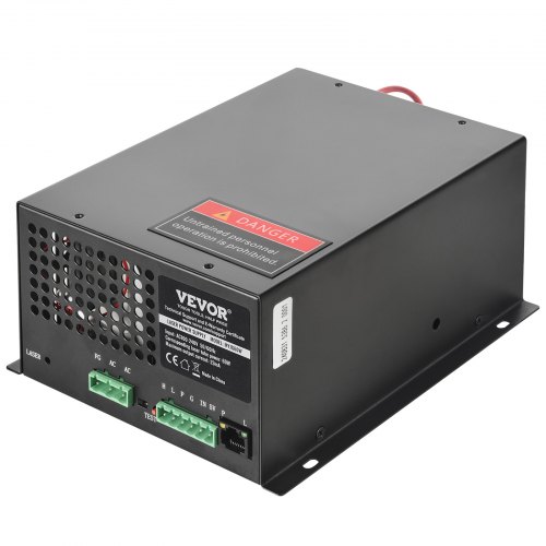 Laser strømforsyning, 197x161x91 mm, Sort, Jern