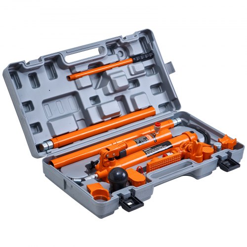 Hydraulisk donkraftsæt, 12 ton Porta Power, 132 mm slaglængde, orange, opbevaringskasse