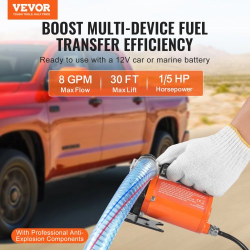 Polttoaineensiirtopumppu, 12V DC, 30L/min, kannettava sähköinen dieselpumppu, automaattinen sulkuventtiili