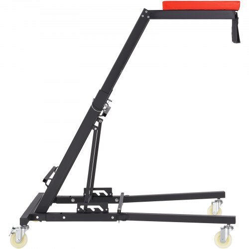 Topside Creeper, Justerbar højde 1219x1930 mm, Sort, Ekstra robust