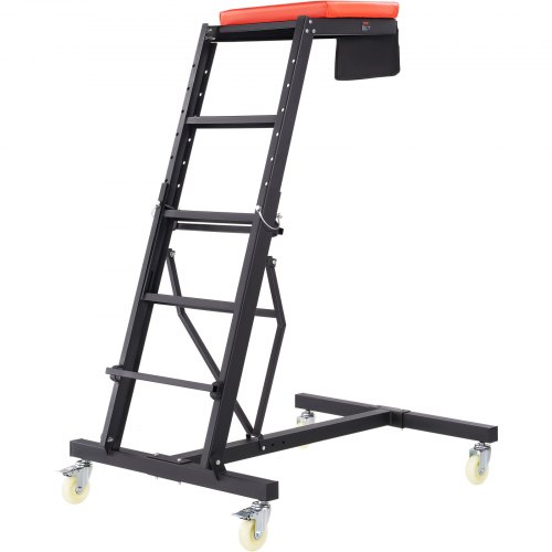 Automotive krybe, justerbar højde, 1110x860x1685 mm, sort stål