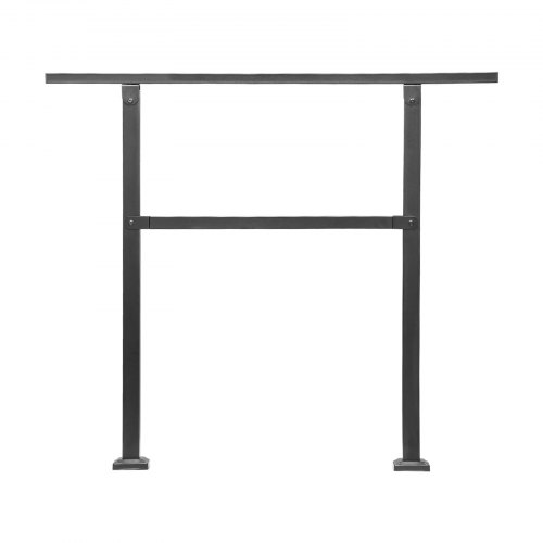 Utomhusräcke, 1030x84x920 mm, Svart, Kolstål