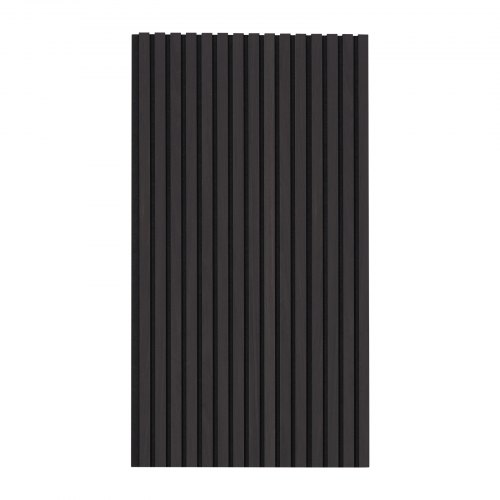 Akustiske vægpaneler, 120x60x2,1 cm, Sort, MDF