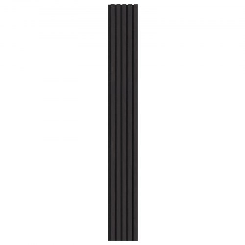 Akustikväggpaneler, 240x20x2,1 cm, Svart, MDF