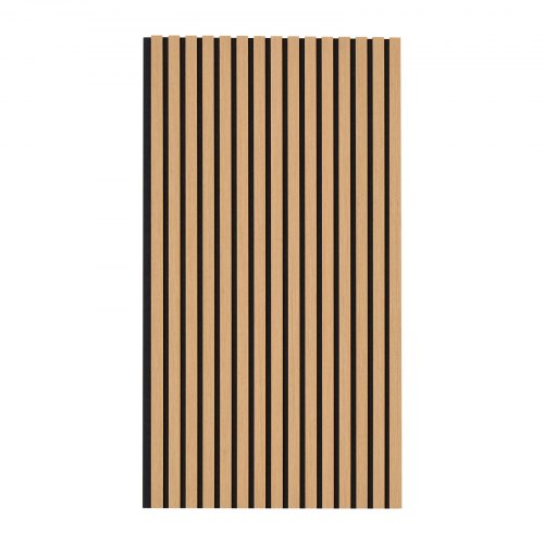 Akustiske vægpaneler, 60x120x2,1 cm, lys eg, MDF