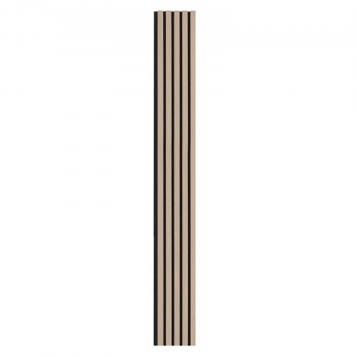 Akustiske vægpaneler, 240x20x2,1 cm, sølv, MDF
