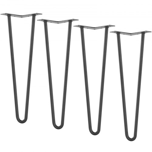 Huonekalujalat, 406,4x30 cm, musta, metalli