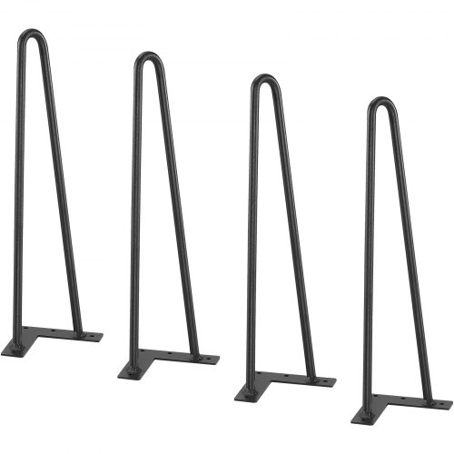 Huonekalujalat, 406,4x30 cm, musta, metalli