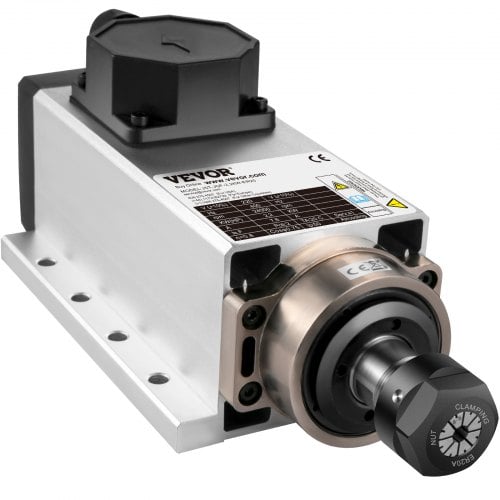 Spindelmotor, 2.2KW luftkølet CNC-spindel, 6,2x26,1 cm, metal
