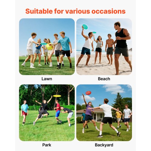 Disc Golf Sæt, 6-delt startsæt med taske, 21,3x2,1 cm, Udendørs