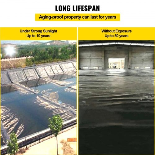 Dammduk 460x600 cm Svart LLDPE