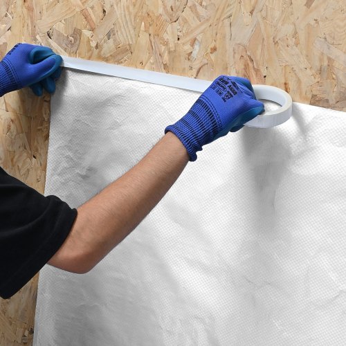 Husfolie 2740x45720 mm Hvid, dampspærre plastfolie
