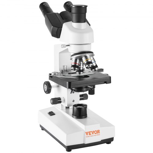 Sammensat trinokulært mikroskop 220x140x360 mm, LED-belysning, laboratorium Sammensat trinokulært mikroskop 220x140x360 mm, LED-belysning, laboratorium