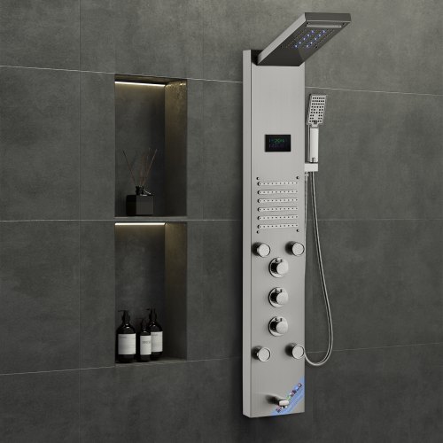 Brusesystem panel, 1350x200x440 mm, rustfrit stål, vægmonteret